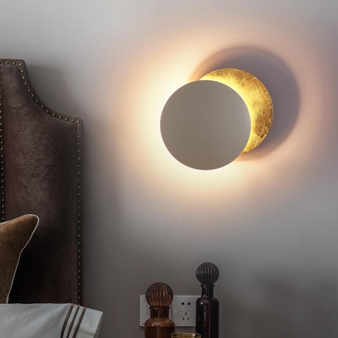 Zewnętrzna Okrągła Solarna Lampa Ścienna LED