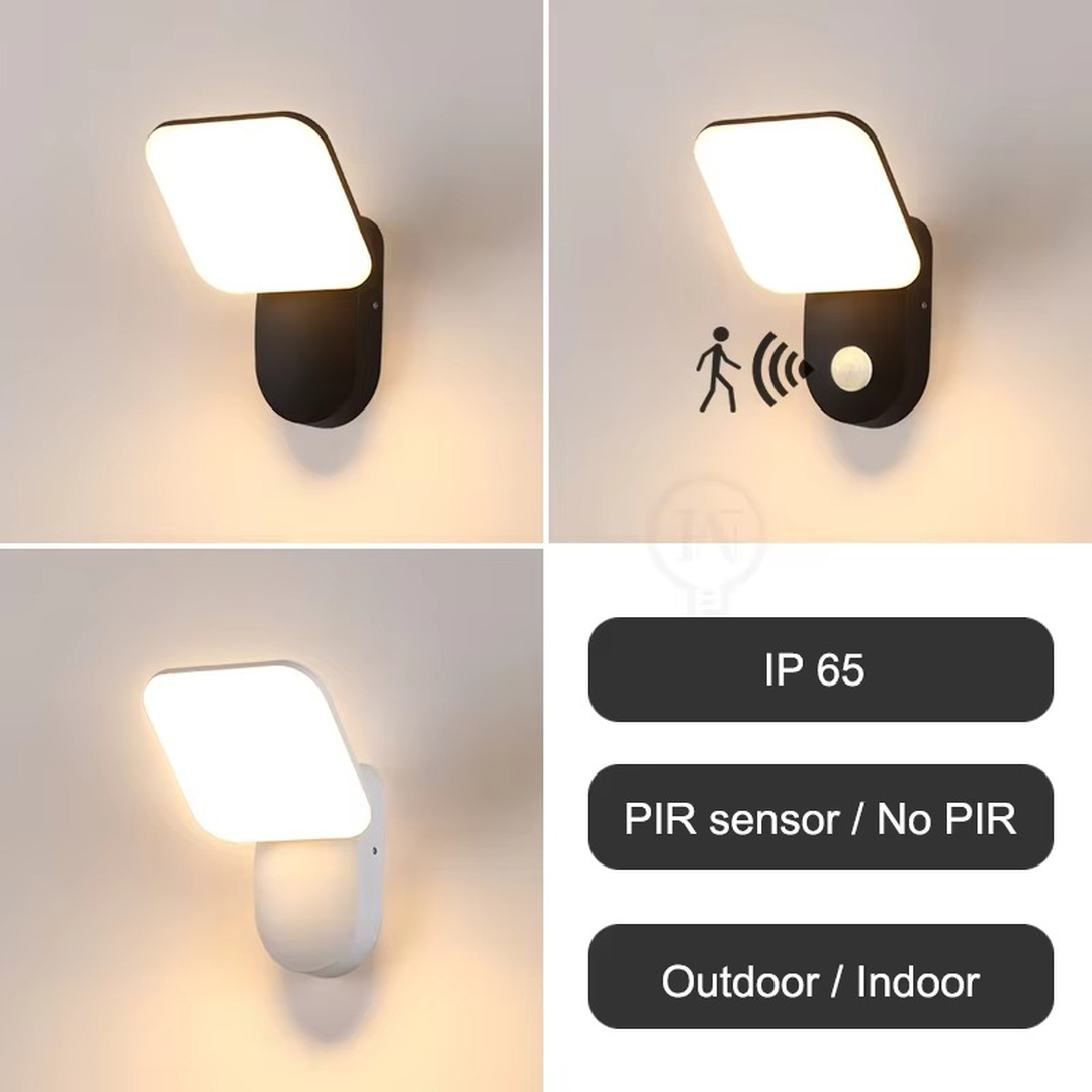 Zewnętrzna Lampa Ścienna LED Z Czujnikiem Ruchu