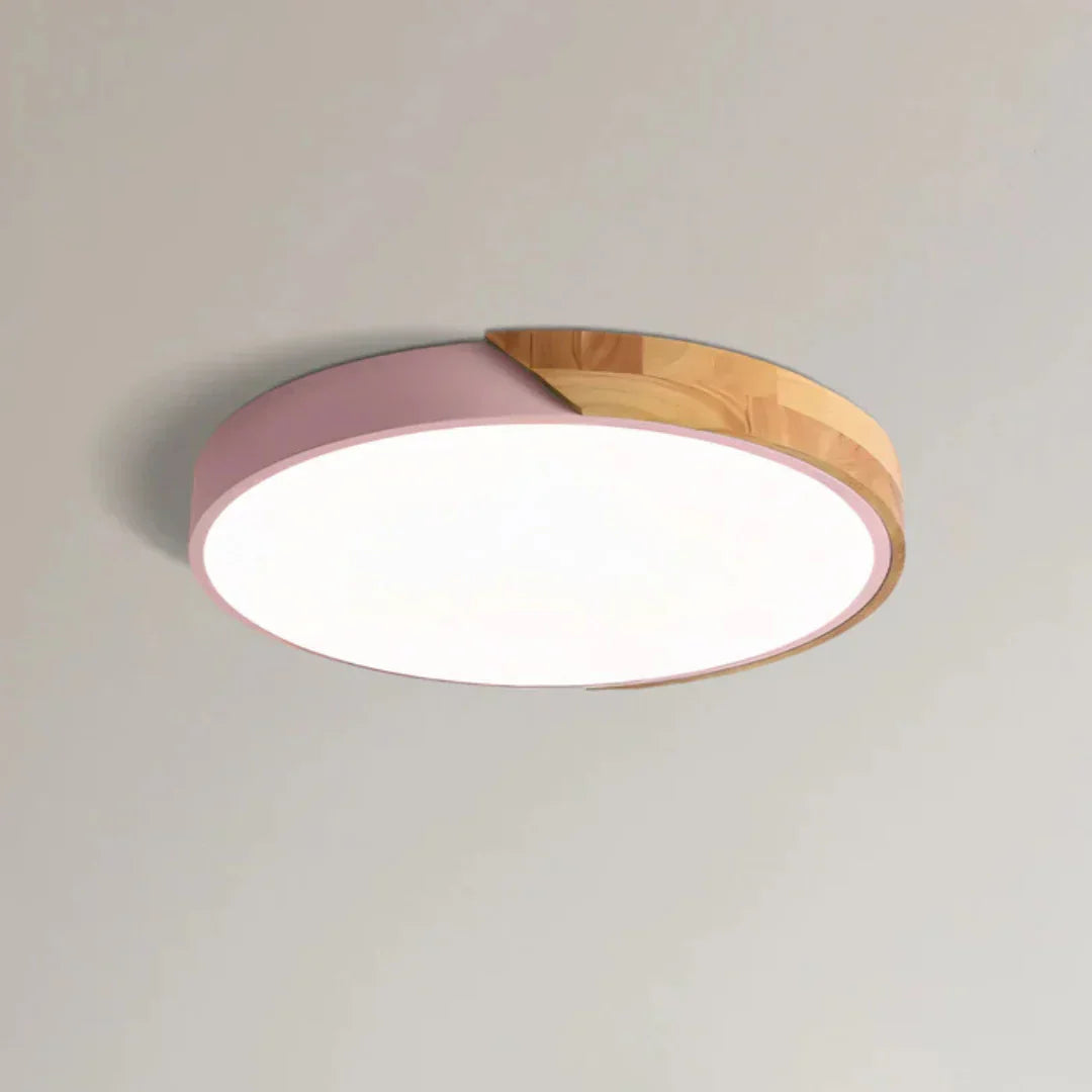 Nordycka Drewniana Lampa Sufitowa LED