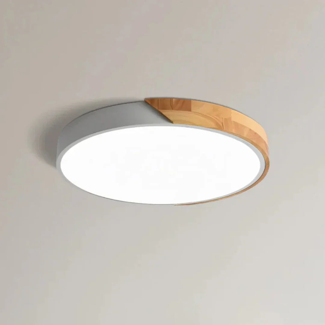 Nordycka Drewniana Lampa Sufitowa LED