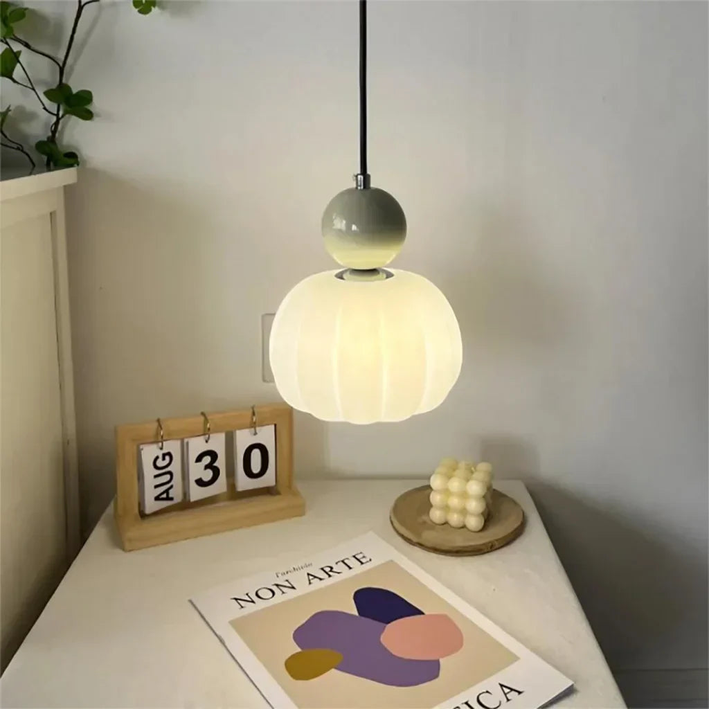Lampa Wisząca Art Deco Ze Szkła I Złota