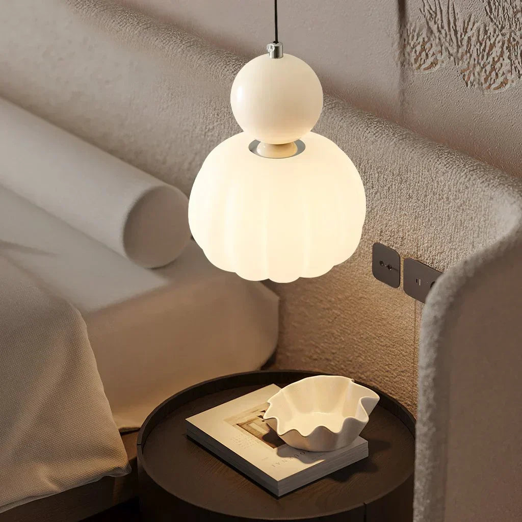 Lampa Wisząca Art Deco Ze Szkła I Złota