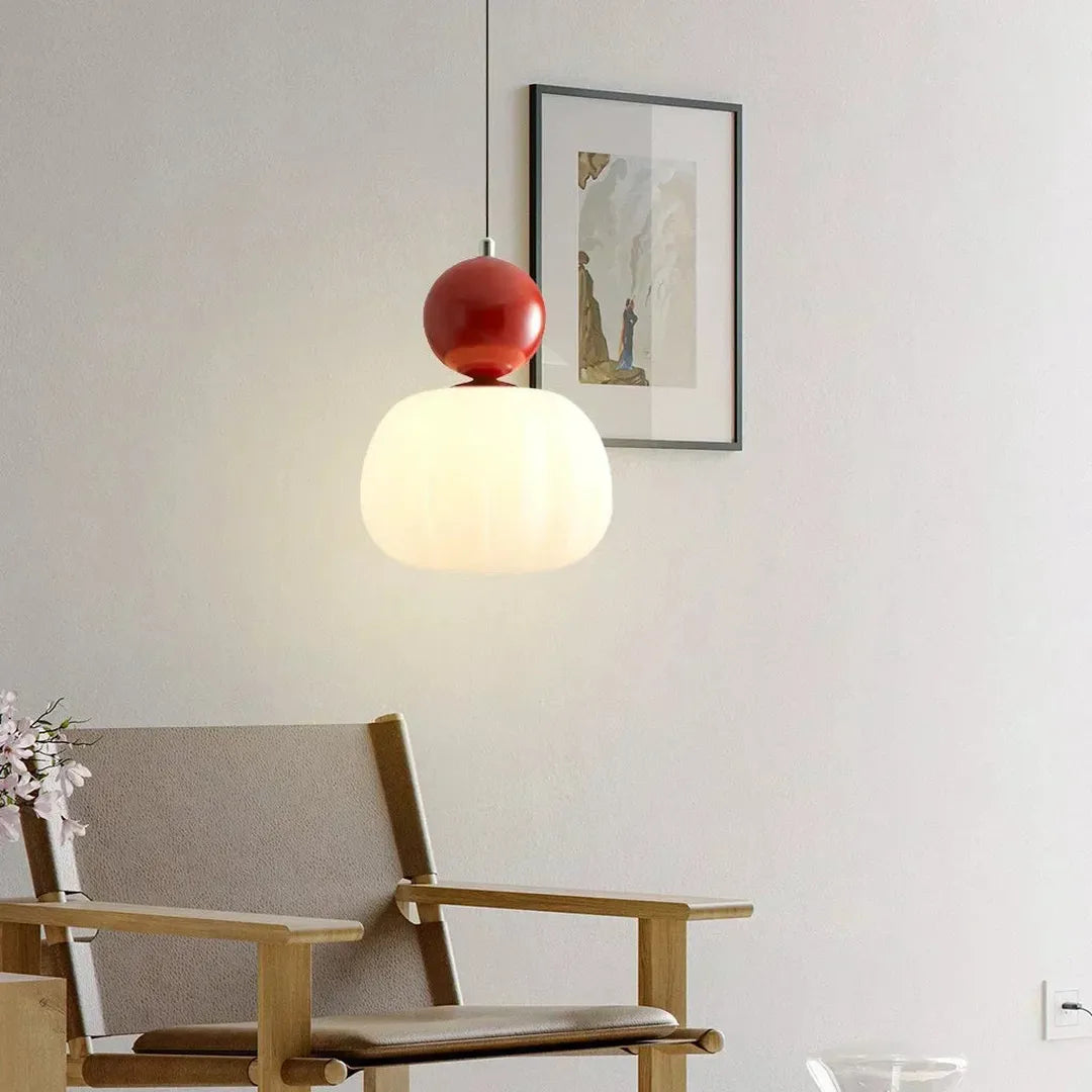 Nowoczesna Okrągła Kolorowa Lampa Wisząca