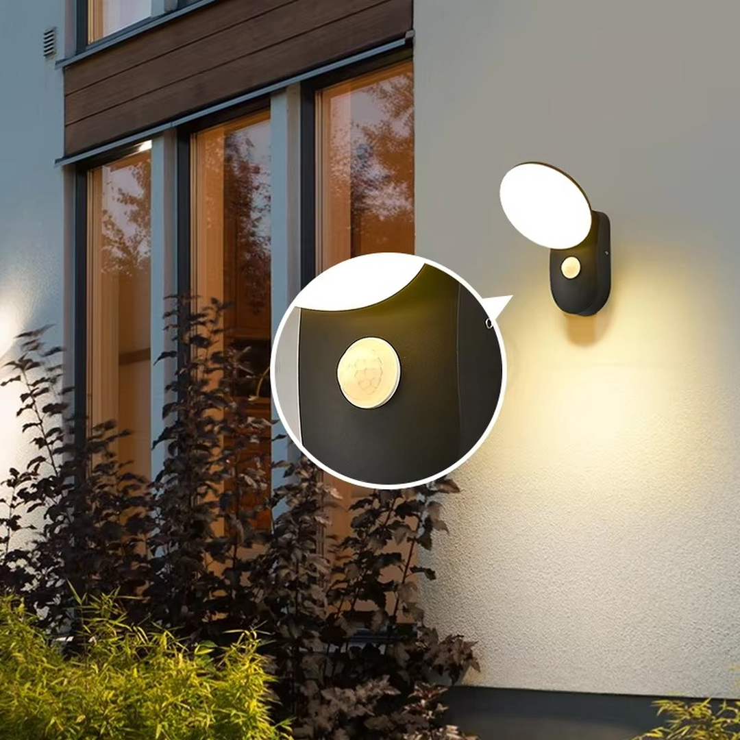 Zewnętrzna Lampa Ścienna LED Z Czujnikiem Ruchu