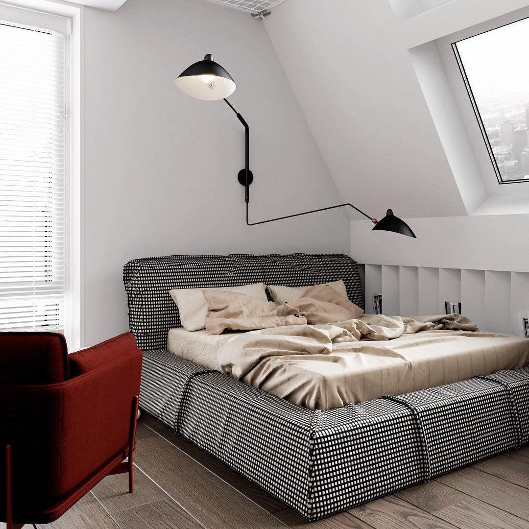 Nowoczesna Regulowana Metalowa Lampa Ścienna