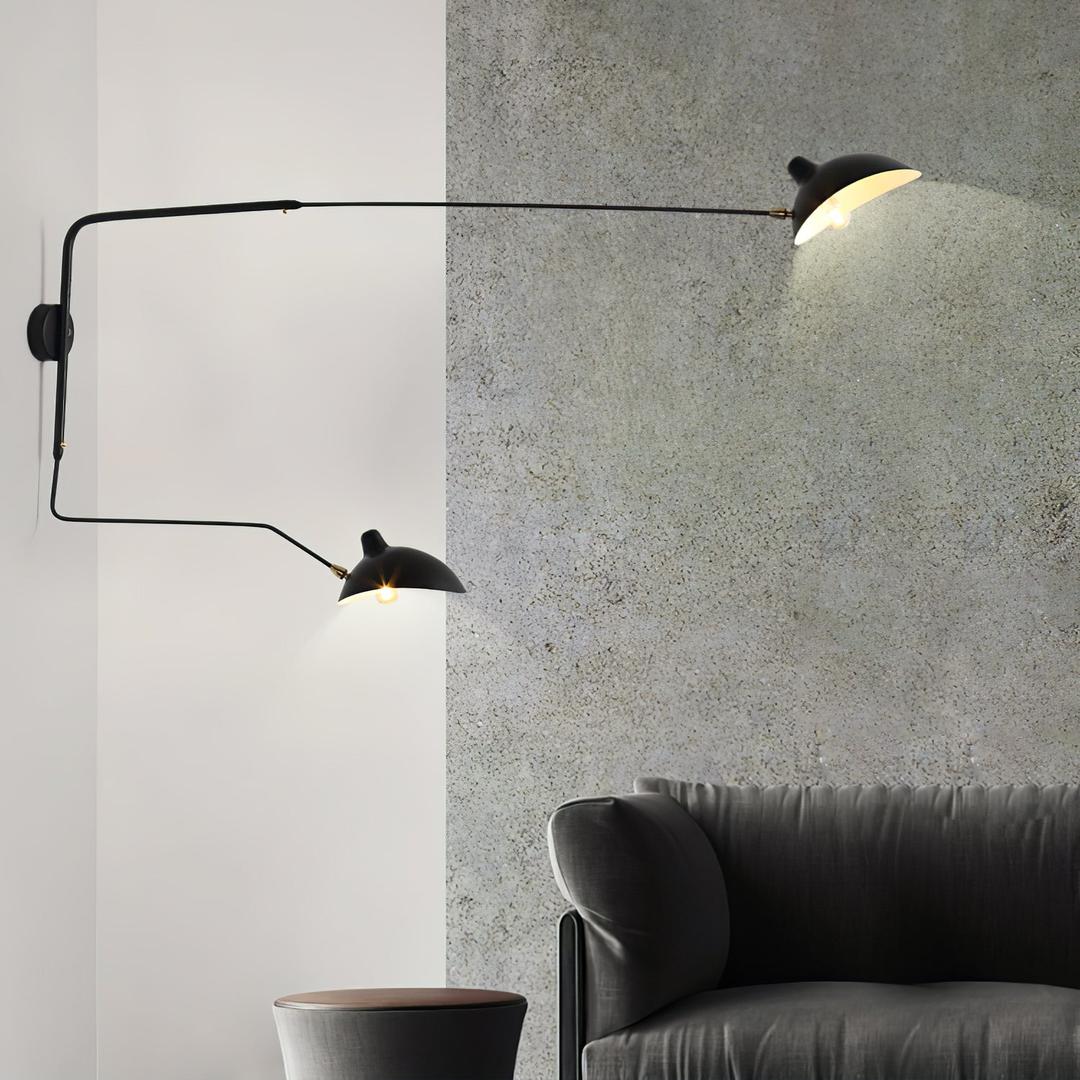 Nowoczesna Regulowana Metalowa Lampa Ścienna