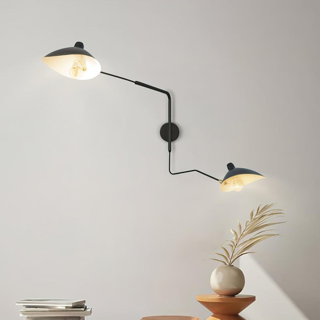 Nowoczesna Regulowana Metalowa Lampa Ścienna