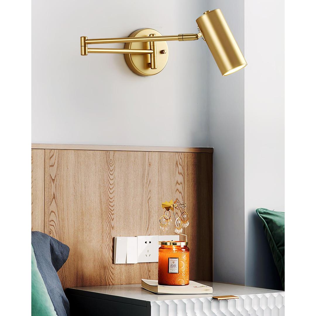 Regulowana Metalowa Lampa Ścienna