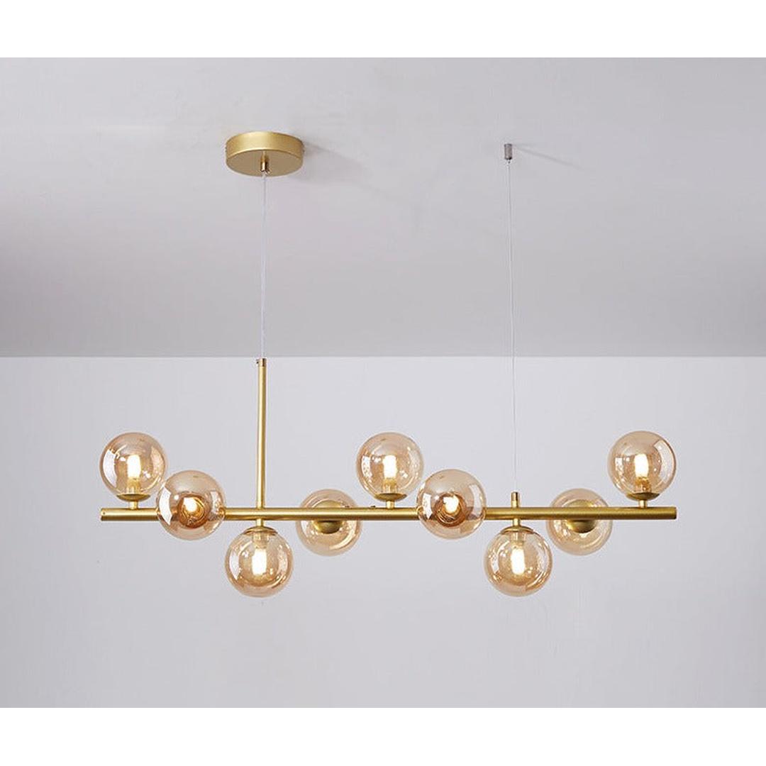 Nowoczesna Szklana Liniowa Lampa Wisząca