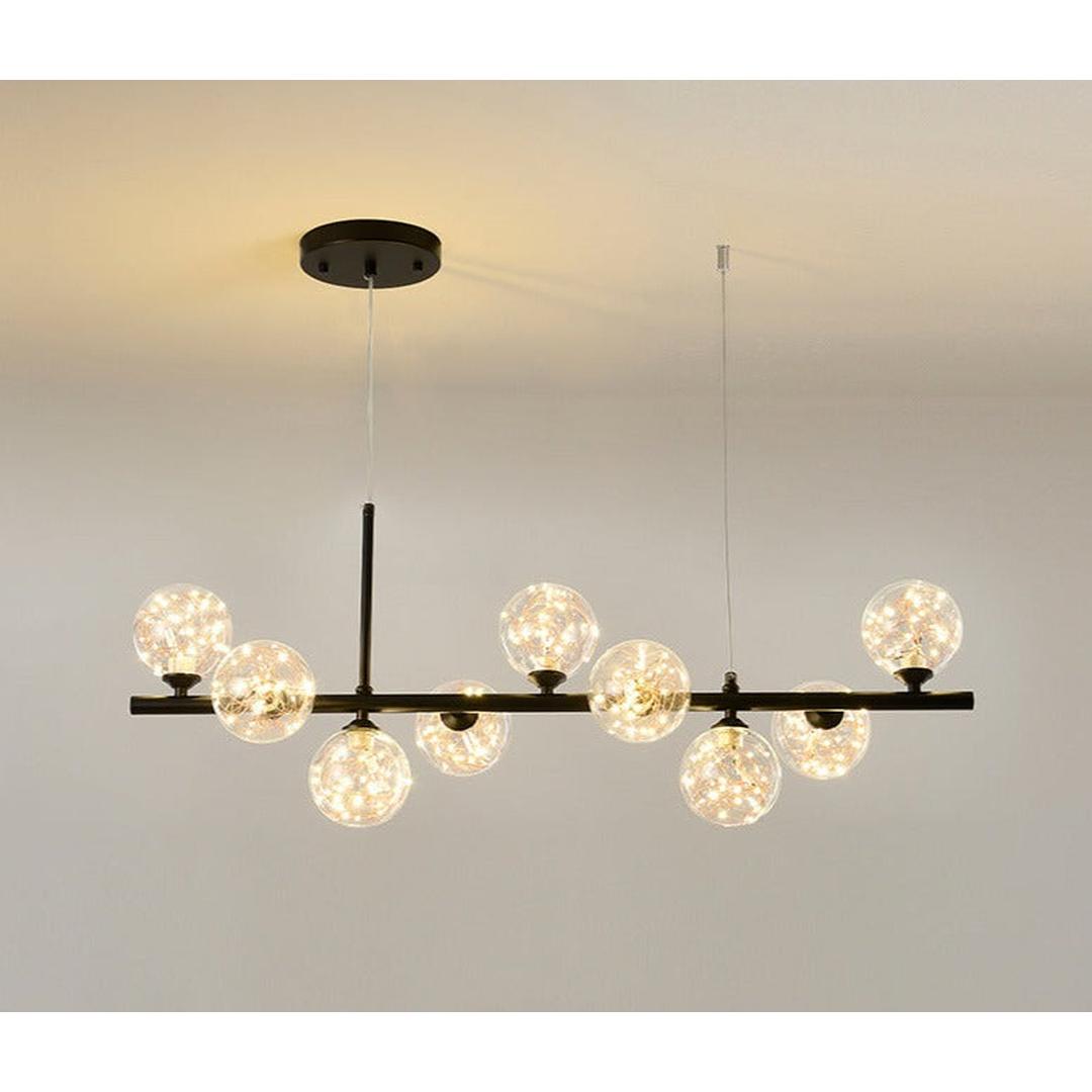 Nowoczesna Szklana Liniowa Lampa Wisząca