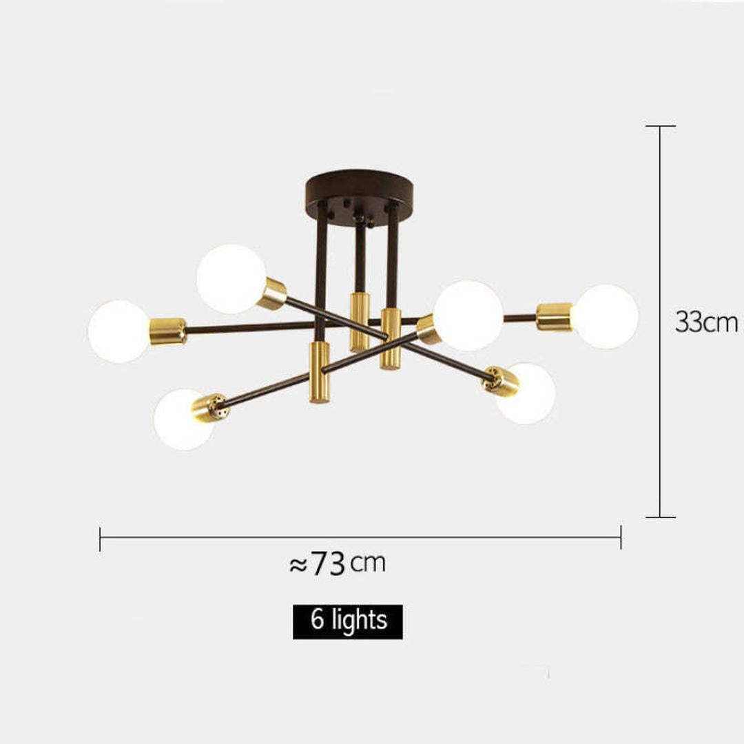 Nowoczesna Sufitowa Lampa Ze Szklaną Kulą
