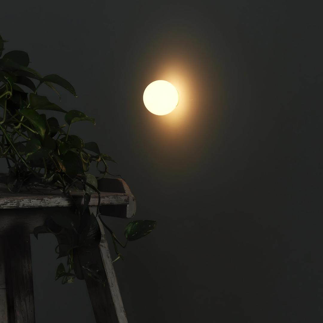 Japandi Marmurowa Lampa Ścienna LED W Kształcie Kuli