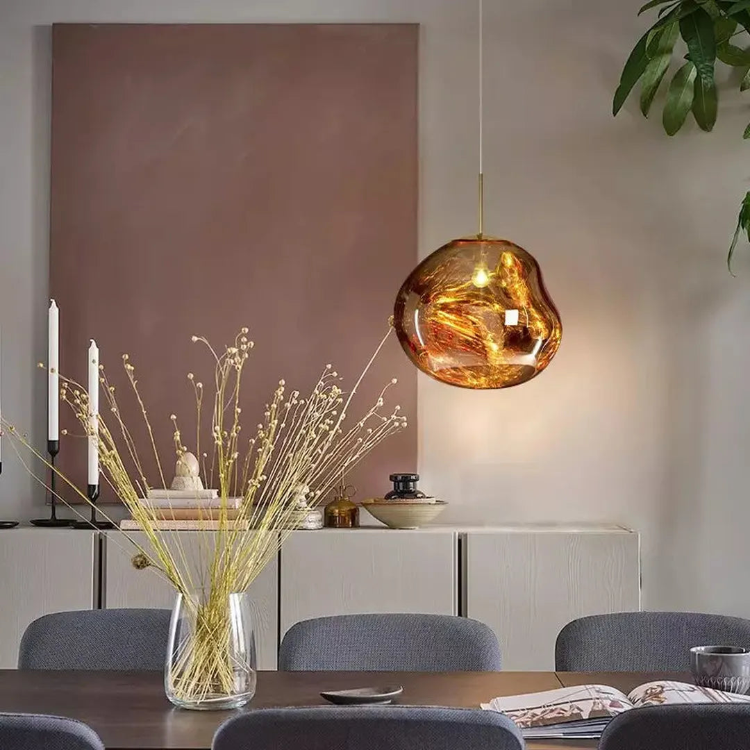 Nowoczesna Szklana Lampa Wisząca E27