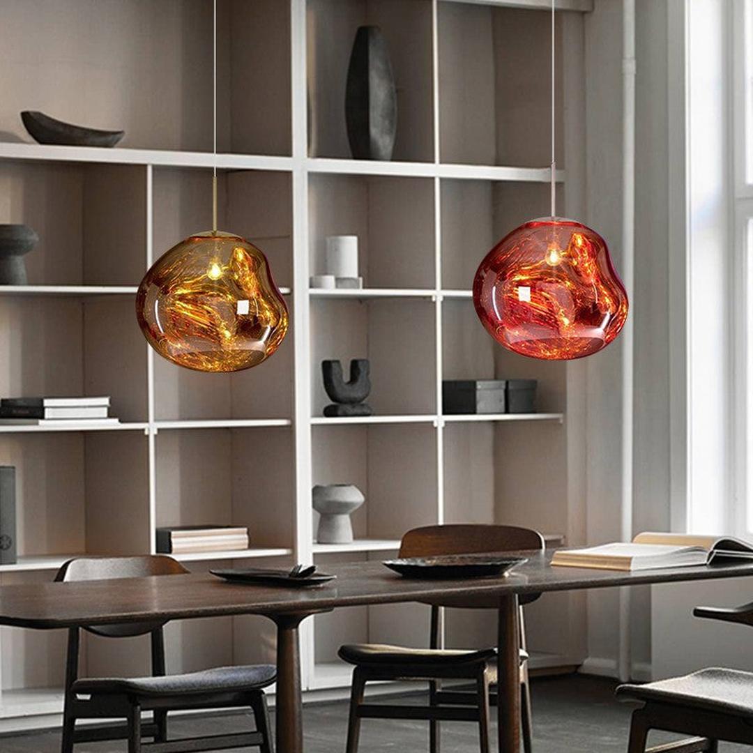 Nowoczesna Szklana Lampa Wisząca E27