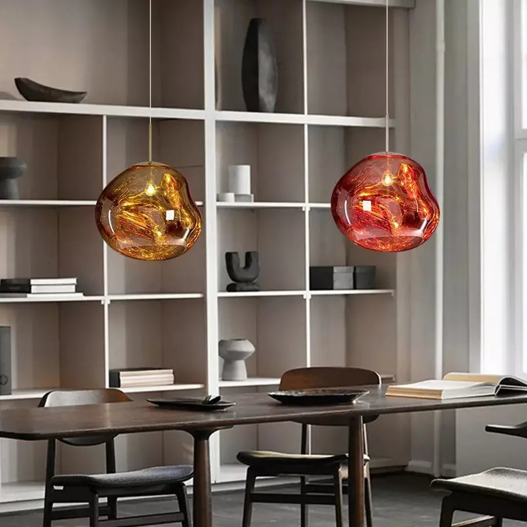Nowoczesna Szklana Lampa Wisząca E27