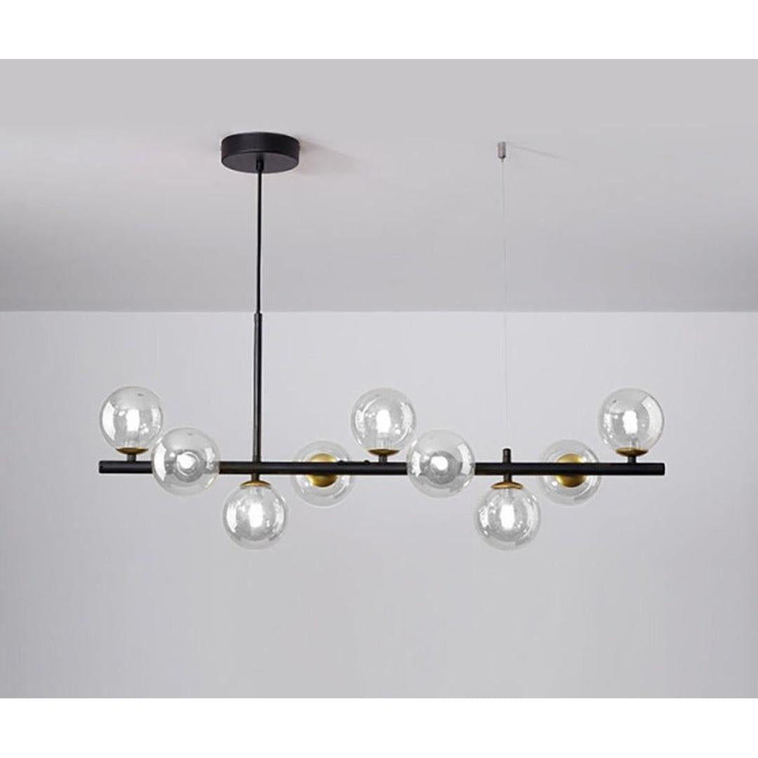 Szklana Liniowa Lampa Wisząca Do Jadalni