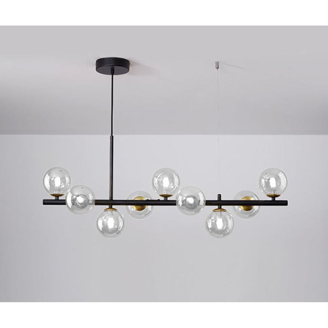 Nowoczesna Szklana Liniowa Lampa Wisząca