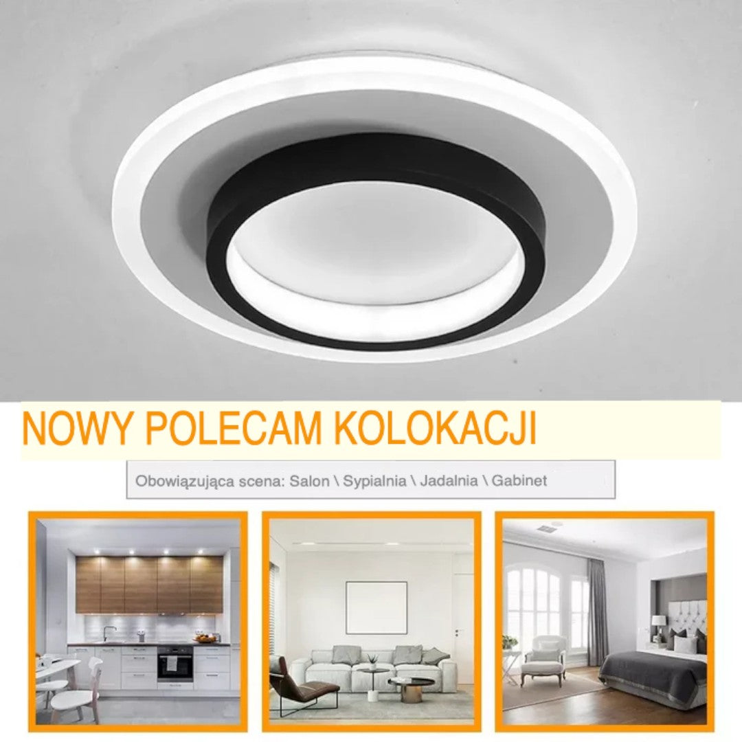 Nowoczesna Okrągła Lampa Sufitowa LED