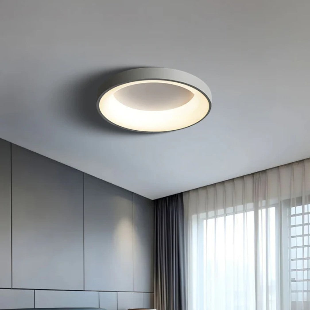 Minimalistyczna Sufitowa Lampa LED Z Kolorowym Wykończeniem