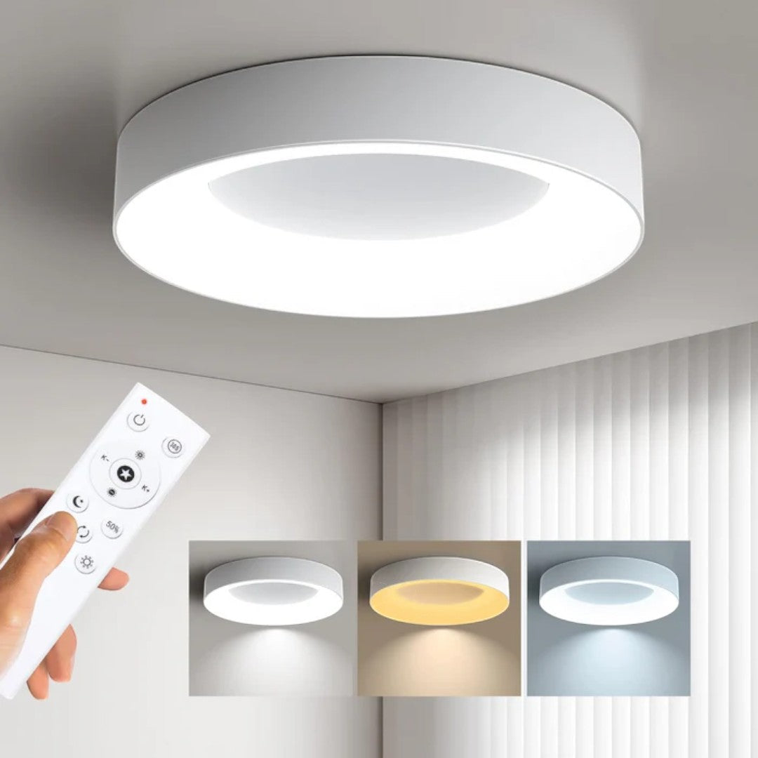 Minimalistyczna Sufitowa Lampa LED Z Kolorowym Wykończeniem