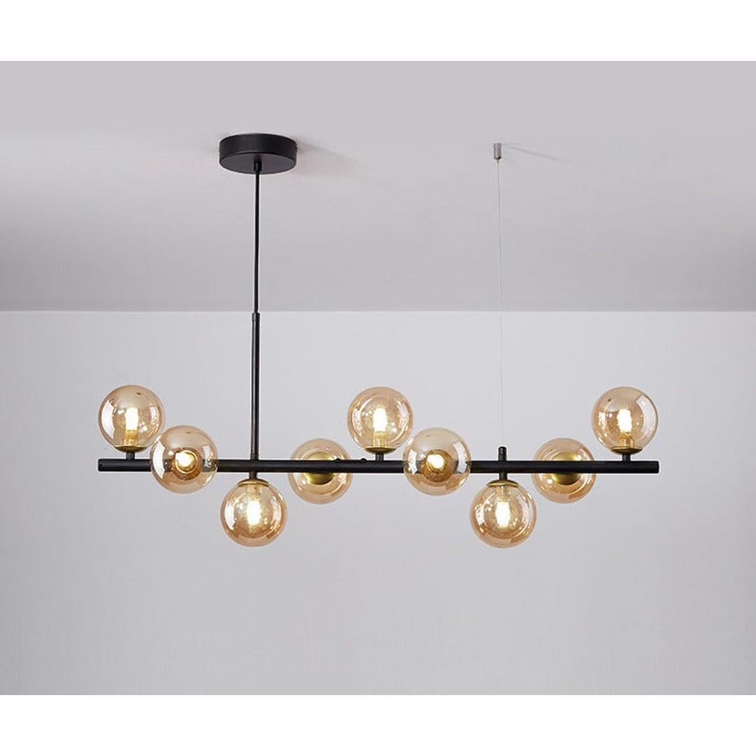 Nowoczesna Szklana Liniowa Lampa Wisząca