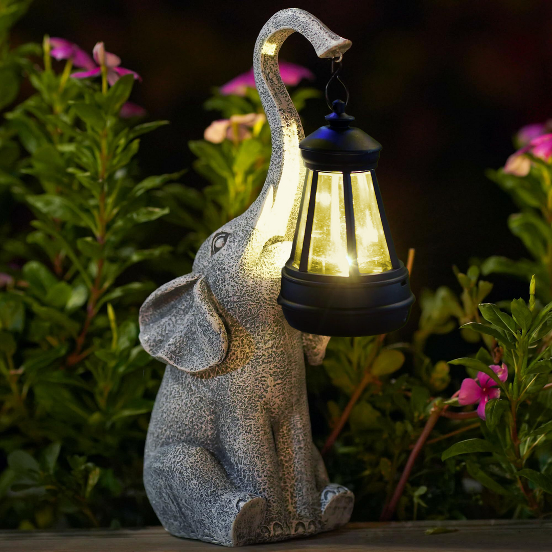 Zewnętrzna Latarnia Ogrodowa Słoń