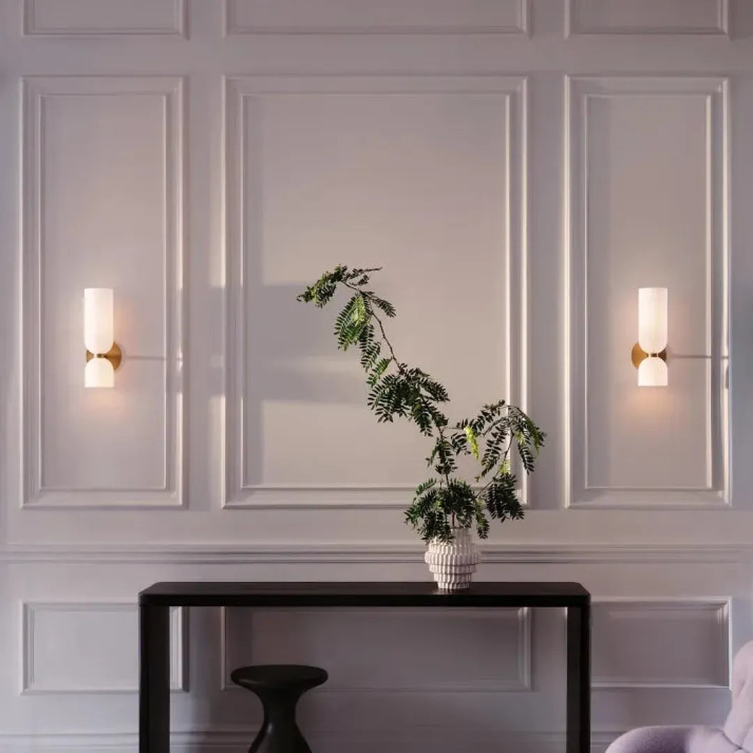 Szklana Lampa Ścienna LED Z Ciepłym Światłem